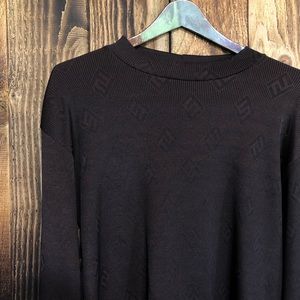 Fendi - VINTAGE Brown Monogram Long Sleeve Top - M